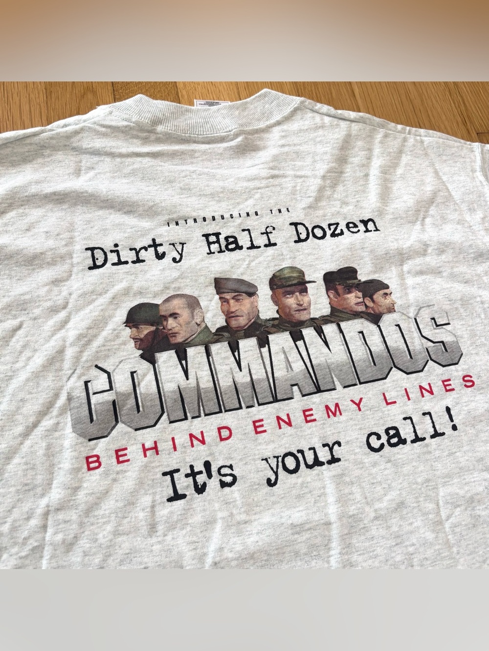 Vintage 1998 Commandos Promo Shirt Behind Enemy Lines Large Deadstock Eidos RARE